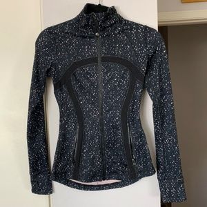Lululemon Black Speckled Workout Jacket